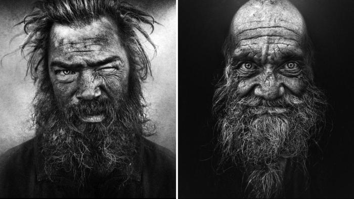 Портреты бездомных. Автор: Lee Jeffries.