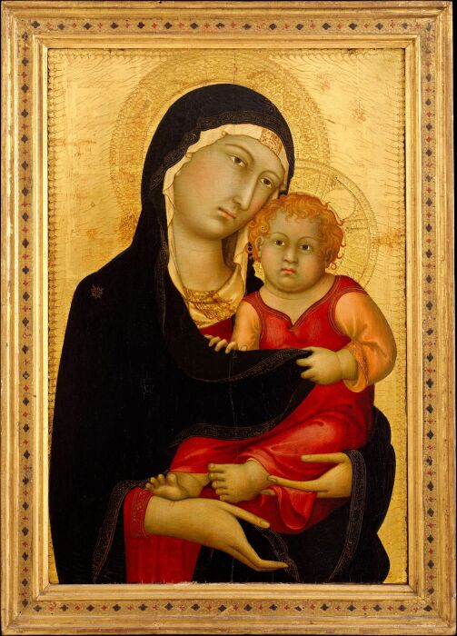 Симоне Мартини: Мадонна с младенцем, ок. 1326 год. \ Фото: pinterest.com.