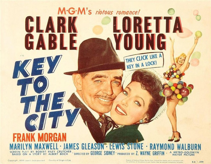 Легенда экрана - актриса Лоретта Янг (Loretta Young) и обольстительный Кларк Гейбл.
