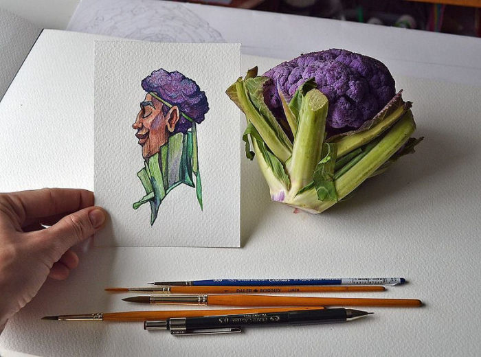 Крутая фиолетовая капуста. Автор: Мария Тиурина.