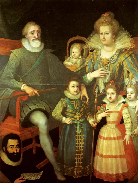 Мария с Генрихом и детьми. \ Фото: simplesmenteparis.com.