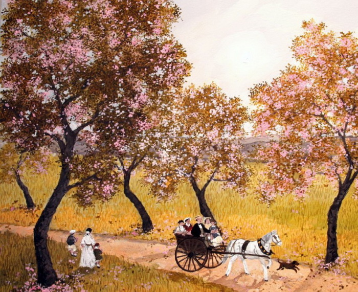 Весна в Париже.  Автор: Michel Delacroix.