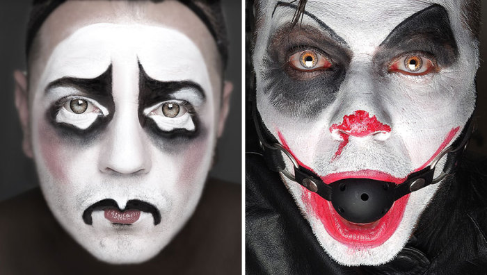 Коулрофобия – боязнь клоунов. На фото автор идеи: Майк Квин (Mick Queen) в так пугающих его образах.
