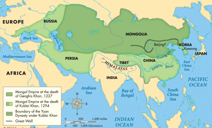 Территория Монгольской империи при Чингизе и его наследниках. \ Фото: watson.de.