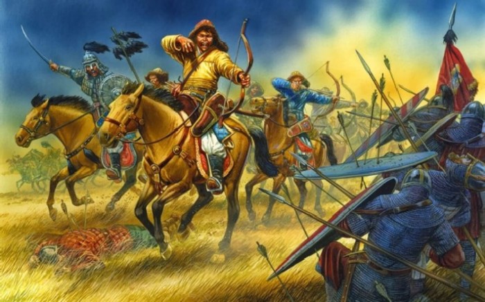 Тактика монгольских всадников – не вступая в бой, осыпать врага стрелами. \ Фото: google.ru.