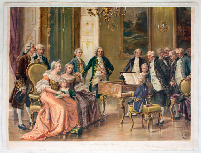Королева Мария Терезия и Моцарт. \ Фото: google.com.