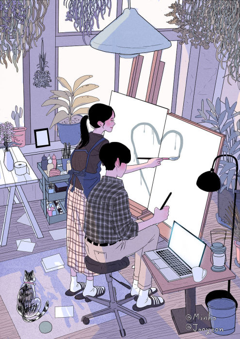 Рисовать нашу любовь. Автор: Myeong-Minho.