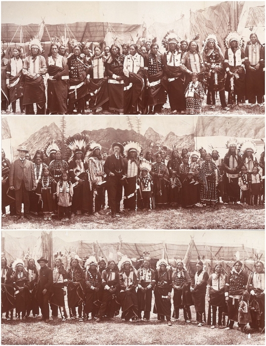Индейцы и Буффало Билл (предприниматель, антрепренёр), США, 1900-е годы.