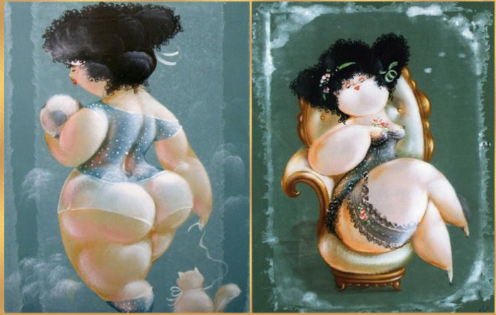 Романтичные пампушечки в работах художника Никола Виетти (Nicola Vietti).