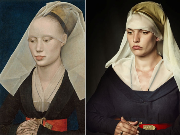 Портрет дамы (Рогир ван дер Вейден). Современный образ Nicole Friedersdorf.