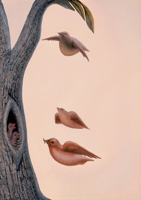 Семейство птиц. Автор: Octavio Ocampo.