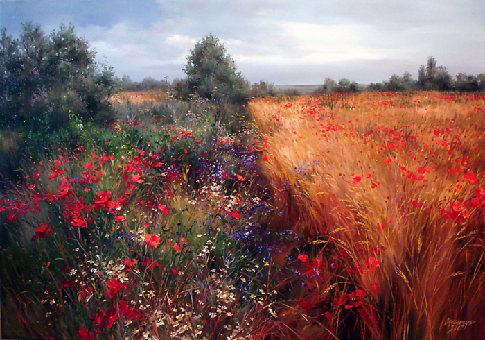 Чудесные цветочные пейзажи Ольги Одальчук (Olga Odalchuk).