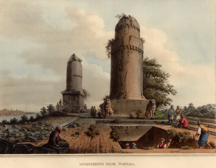 Погребальные монументы рядом с городом Тартус. Сирия. Луиджи Майер. (Вторая половина 18 века).