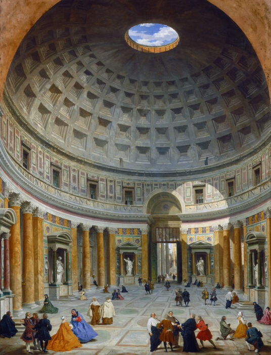 Интерьер Пантеона, Джованни Паоло Паннини, ок. 1734 года. 