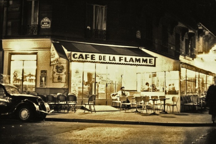  Caf&#233; de la Flamme, Париж, 1956 год. Автор: Maurice Sapiro.