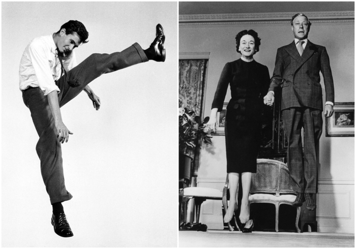 Слева направо: Энтони Перкинс. \ Герцог и герцогиня Виндзорские, 1958 год.