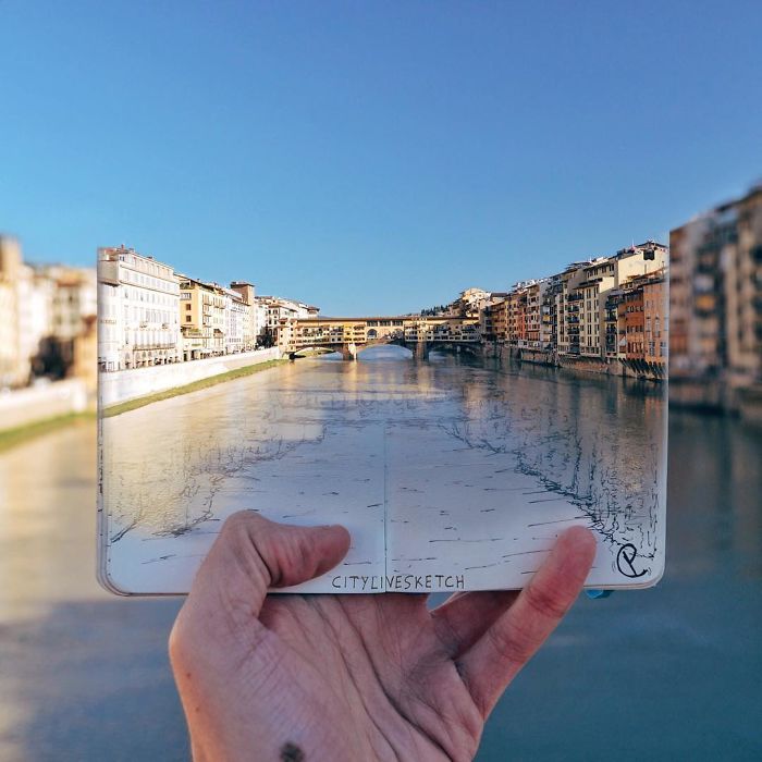 Мост Понте Веккьо, Флоренция. Автор: Pietro Cataudella.