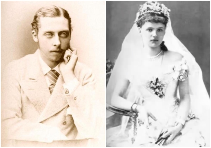 Слева: Леопольд, герцог Олбани. \ Справа:  Елена Вальдек-Пирмонтская. \ Фото: dustyoldthing.com.