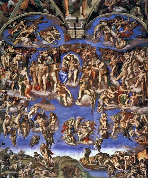 Страшный суд (1541 г.) - Микеланджело Буонарроти.