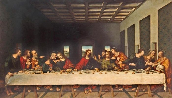 Тайная вечеря (1498 г.) - Леонардо да Винчи.