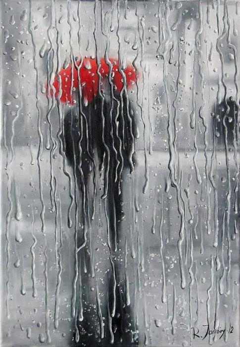 В объятиях дождя. Автор: Рауф Джанибеков.