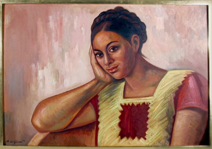 Женщина из Юкатана, 1974 год. Автор: Raul Anguiano.