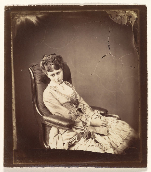 Фото Алисы Лидделл, сделанное Кэроллом 25 июня 1870 года.