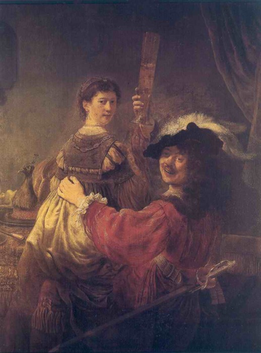 Рембрандт и Саския, 1635 год. \ Фото: yoi-art.at.webry.info.