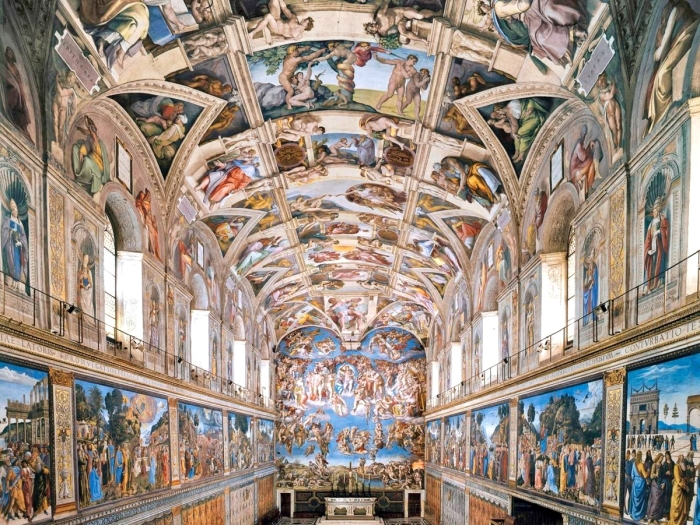 Сикстинская капелла, Микеланджело, 1508-12 годы. \ Фото: google.com.
