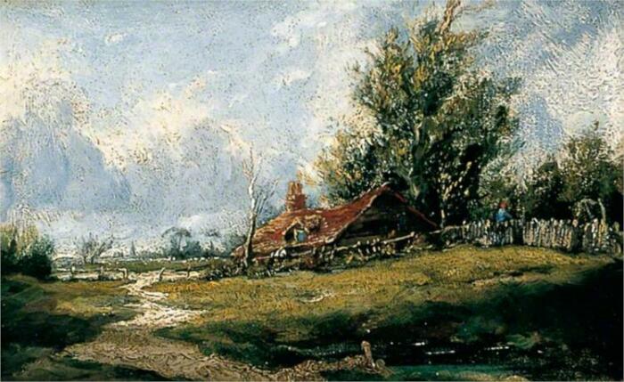 Пейзаж, Ричард Дадд, 1837 год. \ Фото: wikiart.org.