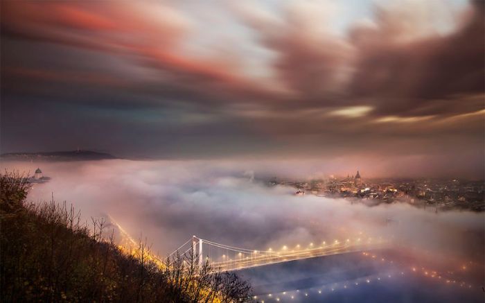 Будапешт в объятиях тумана. Автор: Tamas Rizsavi.