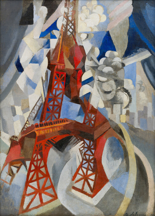 Красная Эйфелева башня, Роберт Делоне, 1911 год. \ Фото: guggenheim.org.