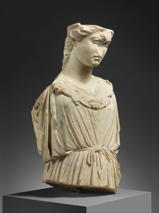Римская мраморная голова и бюст Афины, I-II век н. э. \ Фото: ar.m.wikipedia.org.