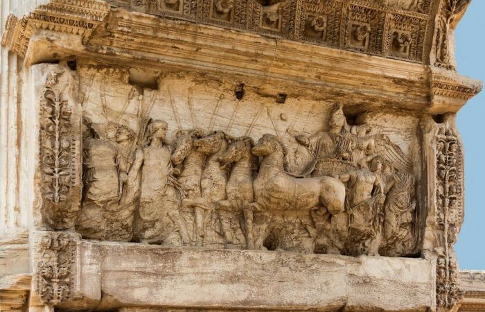 Иудейский триумф (рельеф на арке Тита). \ Фото: wikipedia.org.