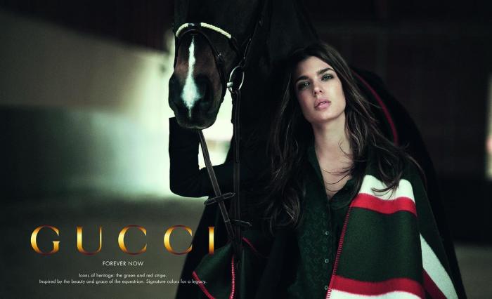 Шарлотта Казигари в рекламной кампании Gucci.