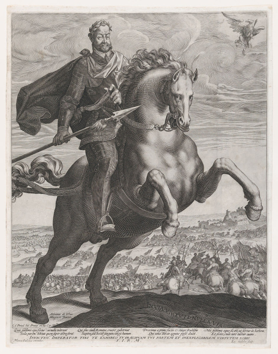 Портрет императора Рудольфа II верхом на коне, работы Эгидиуса Саделера, 1586-1629 годы. \ Фото: theartssocietyguernsey.gg.
