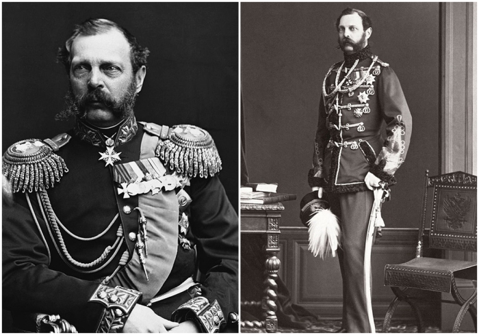 Слева направо: Александр II Николаевич. \ Император Александр II, 1860 год.