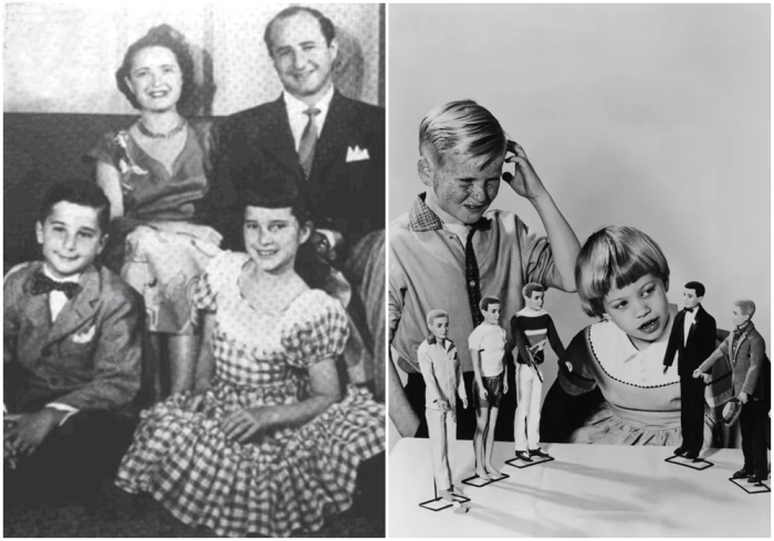 Слева направо: Рут с мужем и детьми. \ Кукла Кен от Mattel была представлена в 1961 году.