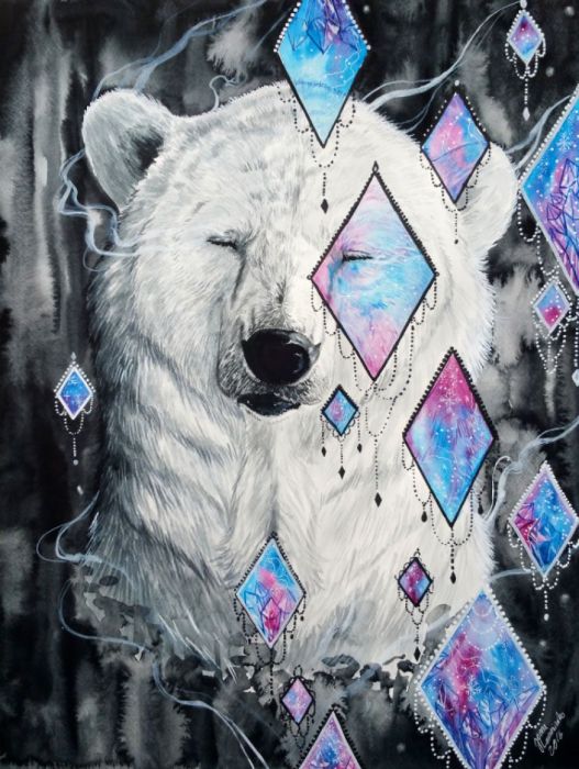 Белый медведь. Автор: Jonna Lamminaho.