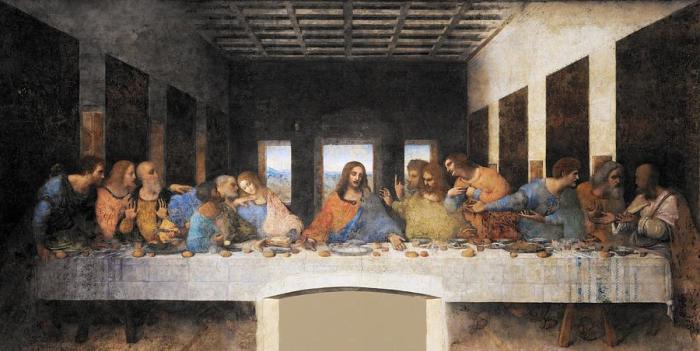 «Тайная вечеря» — картина Леонардо да Винчи. \ Фото: fineartamerica.com.