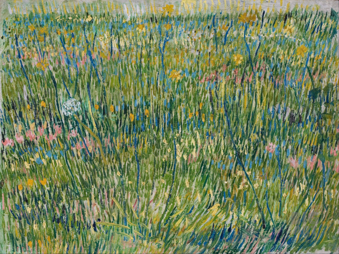 «Поляна с травой» — картина Винсента ван Гога. \ Фото: vvg.do.am.