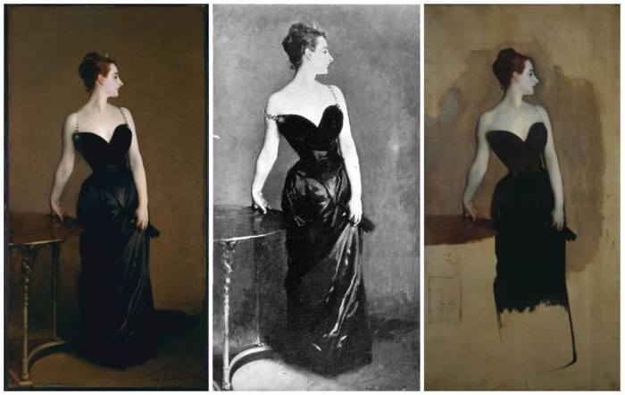 «Портрет мадам Икс» — портрет парижской светской красавицы Виржини Готро, написанный художником Джоном Сарджентом. \ Фото: google.com.