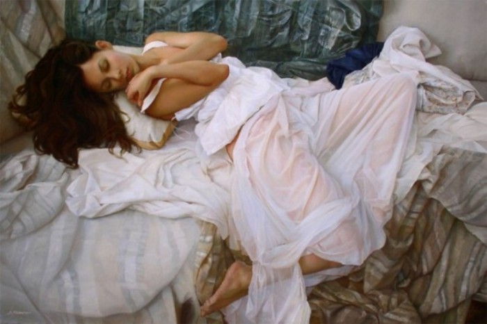 Поэзия женского тела в гиперреалистичных масляных картинах Сергея Маршенникова (Serge Marshennikov).