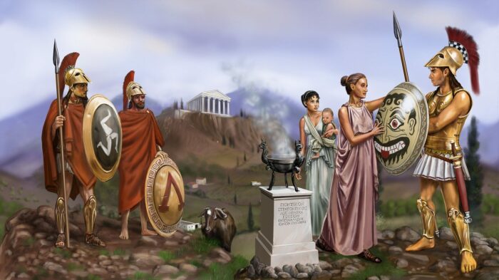 Спартанские женщины Древней Греции.  Фото: about-history.com.