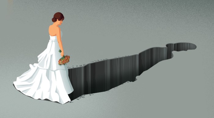Иллюстрация о том, как депрессия помешала свадьбе. Автор: Stephan Schmitz.