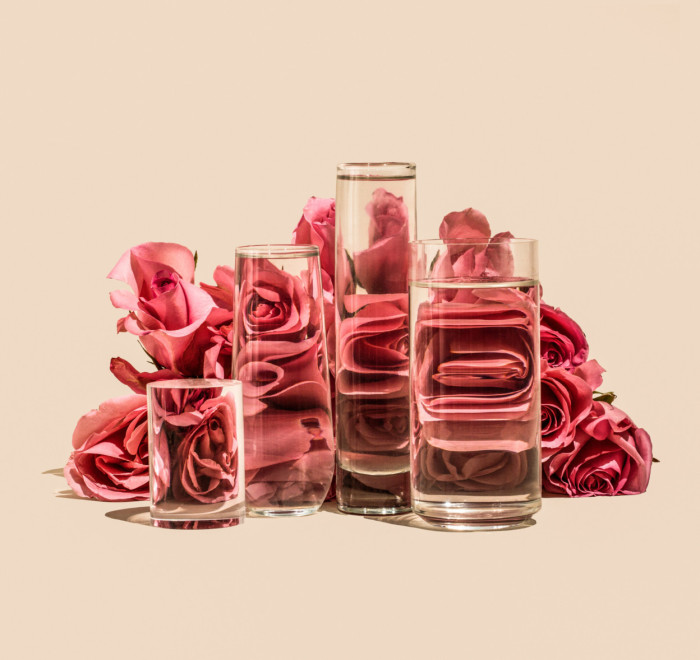 Розовые розы. Автор: Suzanne Saroff.