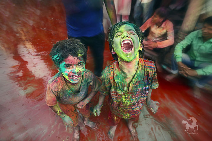 Фестиваль Радости - Холи, Барсана, Индия. Автор: Swarup Chatterjee.