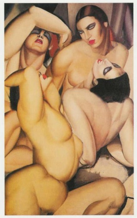 Группа из четырёх обнажённых. Автор: Тамара де Лемпицка (Tamara de Lempicka).