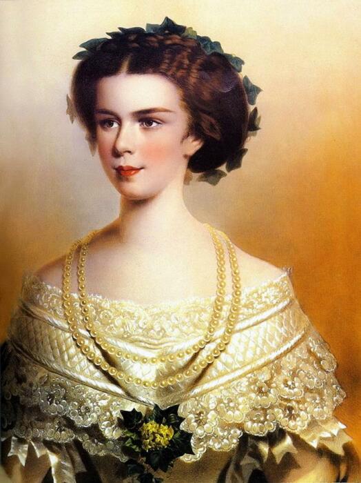 Принцесса Елизавета Баварская, неизвестный художник, 1854 год. \ Фото: maxpark.com.