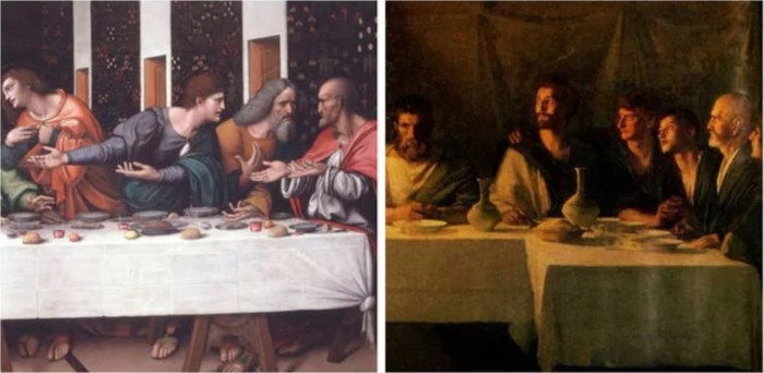 На картине изображены апостолы в ренессансной одежде вместо соответствующей эпохе одежды. \ Фото: yandex.ua.